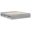 vidaXL Bed Frame Grey Sonoma 180 x 200 cm Engineered wood
