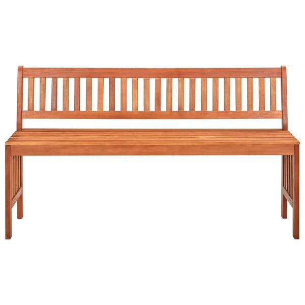 vidaXL Garden Bench 137 cm Solid Eucalyptus Wood