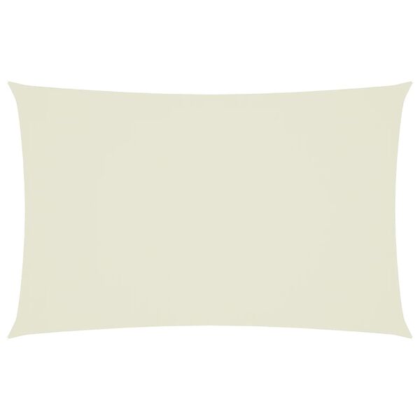 vidaXL Sunshade Sail Oxford Fabric Rectangular 2.5x5 m Cream