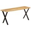 vidaXL Bench with Live Edge 105 cm Solid Wood Mango