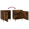 vidaXL Bedside Cabinets 2 pcs Smoked Oak 40x30x50 cm Engineered Wood