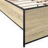 vidaXL Bed Frame without Mattress Sonoma Oak 90x190 cm Single