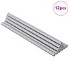 vidaXL Threaded Rod 12 pcs Silver 6 x 135 mm Steel