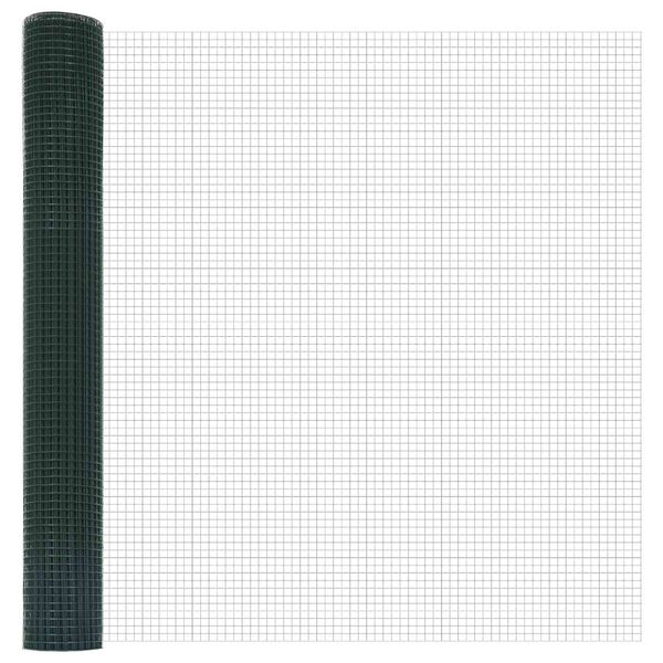 vidaXL Welded Wire Fence Green 1.4 x 50 m
