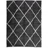 vidaXL Shaggy Rug PAMPLONA High Pile Modern Black and Cream 300x400 cm