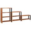 vidaXL Bookshelf 3 pcs Brown 80 x 30 x 110 cm Solid Acacia Wood