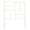 vidaXL Bed Frame without Mattress White Single Solid Wood Pine