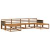 vidaXL Outdoor Sofa Set 6 pcs Natural Solid Acacia Wood
