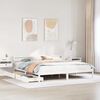 vidaXL Bed Frame without Mattress White 180x200 cm Super King Solid Wood Pine