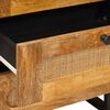 vidaXL Bedside Cabinet Natural 50 x 33 x 62 cm Solid Mango Wood