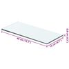 vidaXL Shelves 2 pcs Panel Glass Clear 40x12 cm