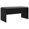 vidaXL Hall Bench with Cushion Black Oak 83 x 38 x 40 cm