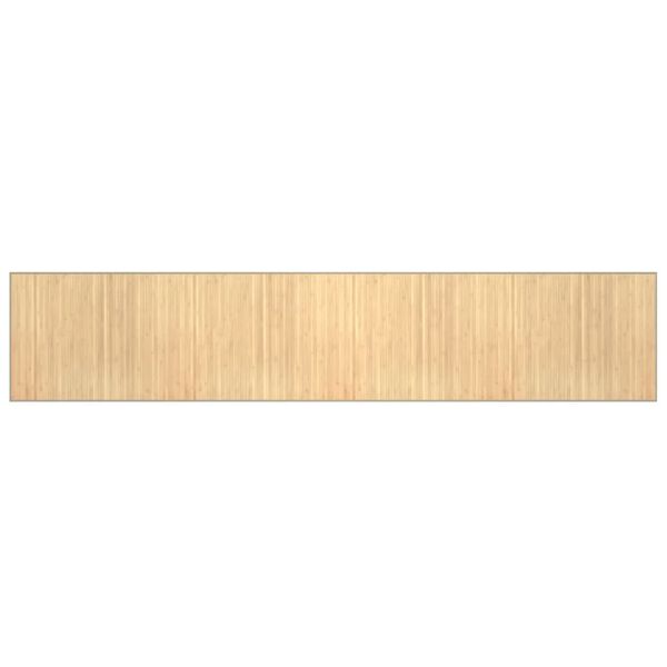 vidaXL Rug Rectangular Light Natural80x400 cm Bamboo