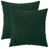 vidaXL Cushion Cover 2 pcs HEERLEN Dark Green 40 x 40 cm Velvet