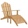vidaXL Adirondack Chairs with Footrests 2 pcs Solid Wood Teak