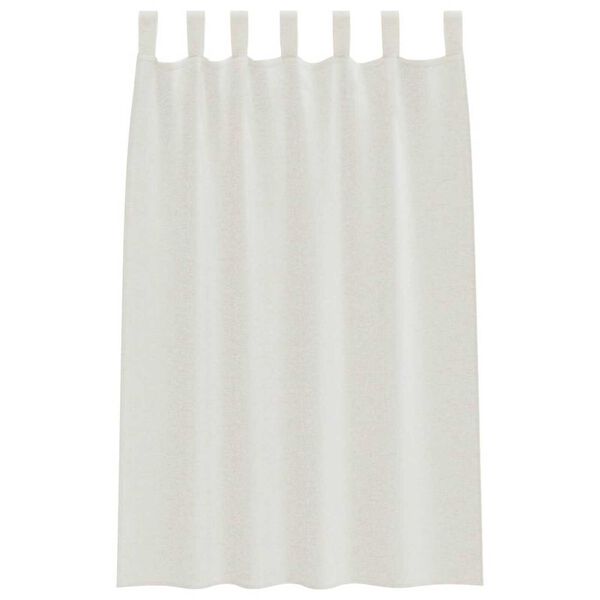 vidaXL Voile Curtain with Curtains 2 pcs Cream 175 x 140 cm Polyester