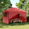 vidaXL Party Tent Folding Burgundy 279 x 410 x 315 cm Oxford Fabric