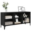 vidaXL TV Cabinet Set Black 69.5 x 30 x 50 cm Engineered Wood