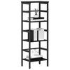 vidaXL Bookshelf Black Oak 40 x 29.5 x 115 cm Engineered Wood