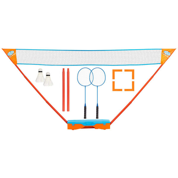 Get & Go Instant Badminton Game Set Blue and Orange