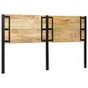 vidaXL Headboard 180 cm Solid Wood Mango and Iron
