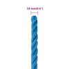 vidaXL Work Rope Blue 10 mm 25 m Polypropylene