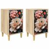 vidaXL Bedside Cabinet BORNE 2 pcs Sonoma Oak 36 x 33 x 60 cm