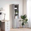 vidaXL Highboard Grey Sonoma 37.5x35x180 cm Engineered Wood