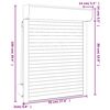 vidaXL Roller Shutter Aluminium 70x100 cm Anthracite