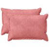 vidaXL Cushion Cover 2 pcs HOUTEN Pink 40 x 60 cm Velvet