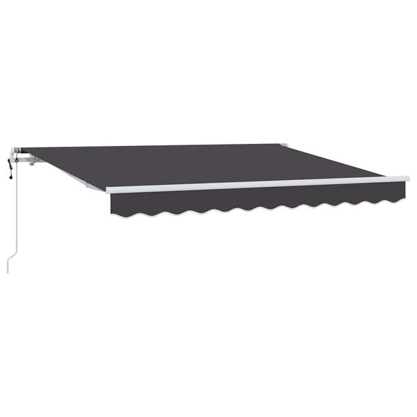 vidaXL Retractable Awning Anthracite 250 x 200 cm