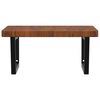 vidaXL Basin Shelf Wall Mounted Steel and Solid Wood Oak