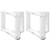 vidaXL Coffee Table Legs T-Shaped&nbsp;2 pcs White 50x25x(30-31) cm Steel