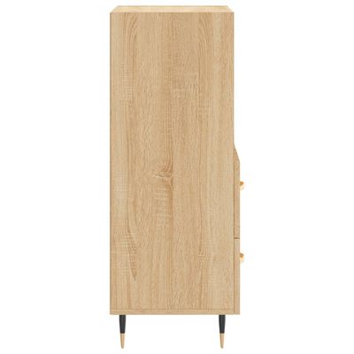 vidaXL Sideboard Sonoma Oak 34.5x34x90 cm Engineered Wood