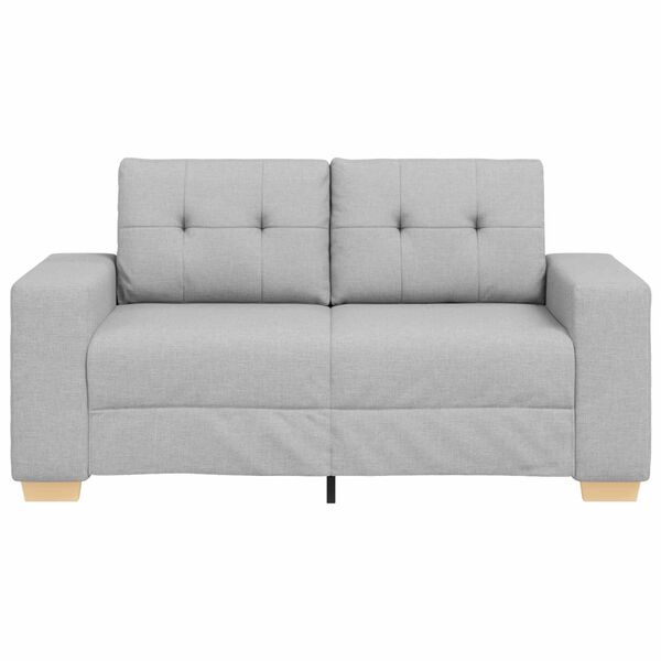 vidaXL Sofa Cloud Grey 160 x 77 x 82 cm Fabric