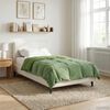 vidaXL Full Year Duvet Quilted Green 140 x 200 cm Microfiber