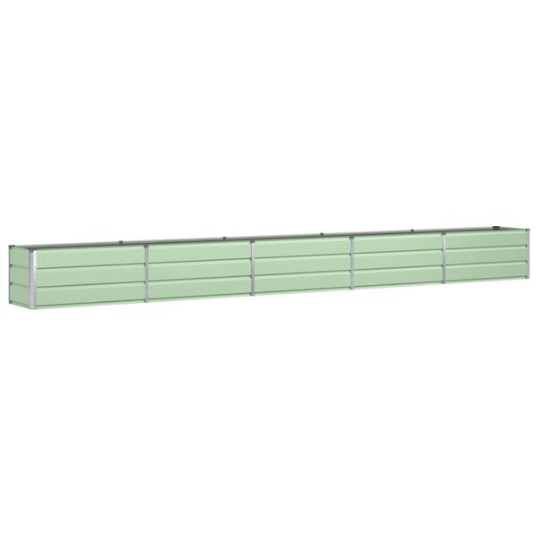 vidaXL Planter Pastel Green 480 x 50 x 45 cm Galvanised Steel