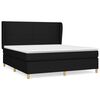 vidaXL Box Spring Bed with Mattress Black 180x200 cm Fabric