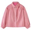vidaXL Kids' Blouse with Lantern Sleeves Old Rose 92