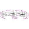 vidaXL Outdoor Sofa Set 9 pcs Natural Solid Acacia Wood
