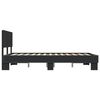 vidaXL Bed Frame without Mattress Black 140x190 cm