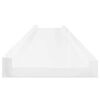 vidaXL Wall Shelves 2 pcs High Gloss White 100x9x3 cm
