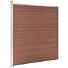 vidaXL Garden Fence WPC 1737x186 cm Brown