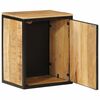 vidaXL Bathroom Cabinet 40x30x50 cm Solid Wood Mango and Iron