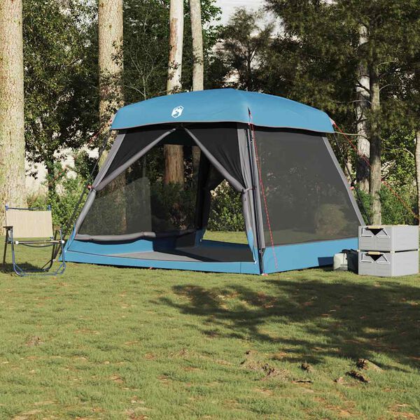 vidaXL Family Tent Cabin 6-Person Blue Waterproof