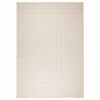vidaXL Rug ZIZUR Cream 200x290 cm Jute Look Indoor and Outdoor
