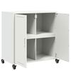 vidaXL Sideboard White 68x39x72 cm Steel