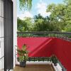 vidaXL Balcony Screen Burgundy 75 x 200 cm PU coated oxford alu
