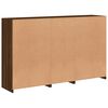 vidaXL Sideboard with LED Lights Brown Oak 162x37x100 cm