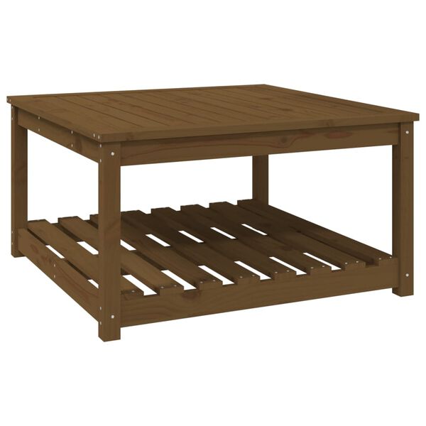 vidaXL Garden Table Honey Brown 82.5x82.5x45 cm Solid Wood Pine